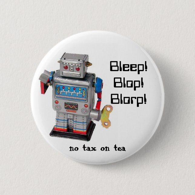 Robot 2 Inch Round Button (Front)