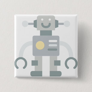 robot 2 inch square button