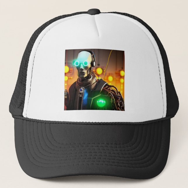 Robot 2 trucker hat (Front)