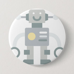 robot 3 inch round button