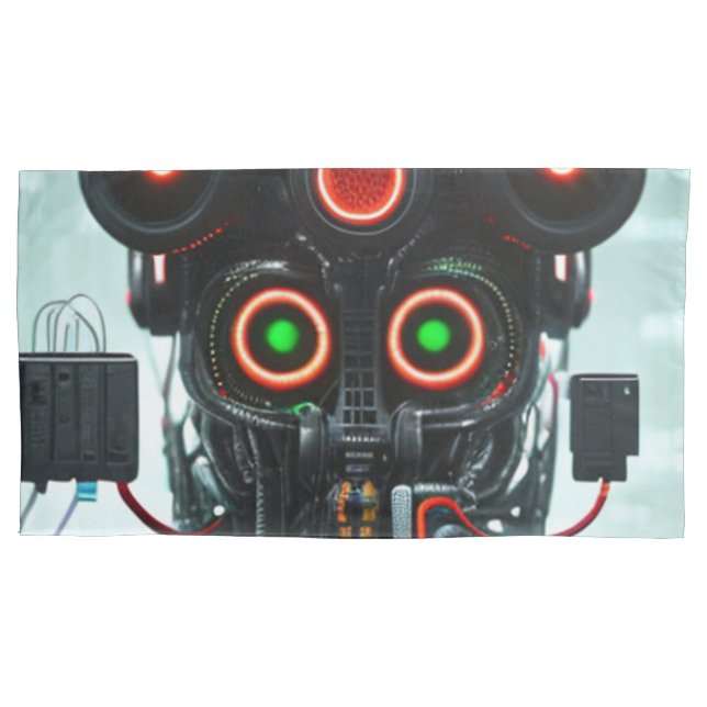 Robot 3 king pillowcase 2 sided (Front)