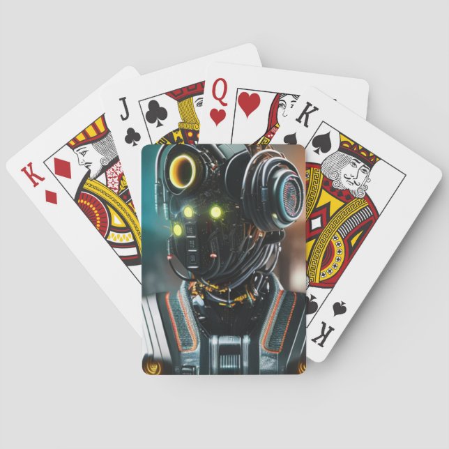 Robot 3 playing cards (Back)