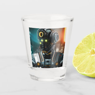 Robot 3 shot glass