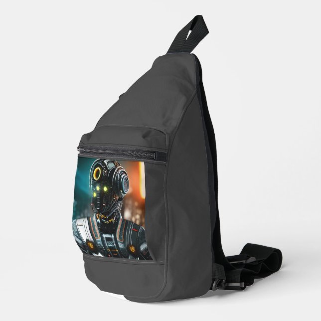 Robot 3 sling bag backpack (Right Corner)