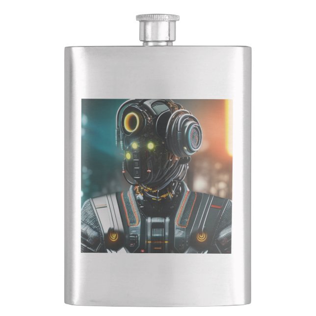 Robot 3 stainless steel flask (Front)