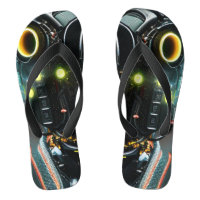 Robot 3 wide flip flops