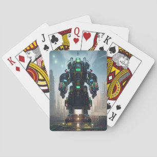 Robot 4 playing cards