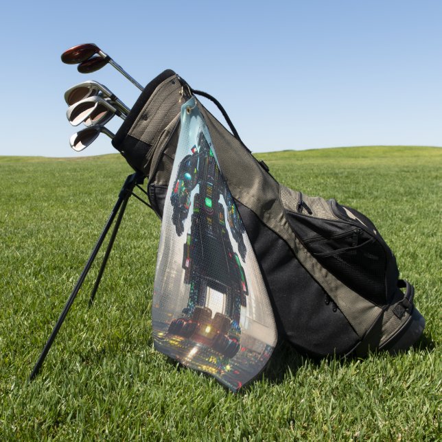 Robot 4 serviette de golf (Vert)
