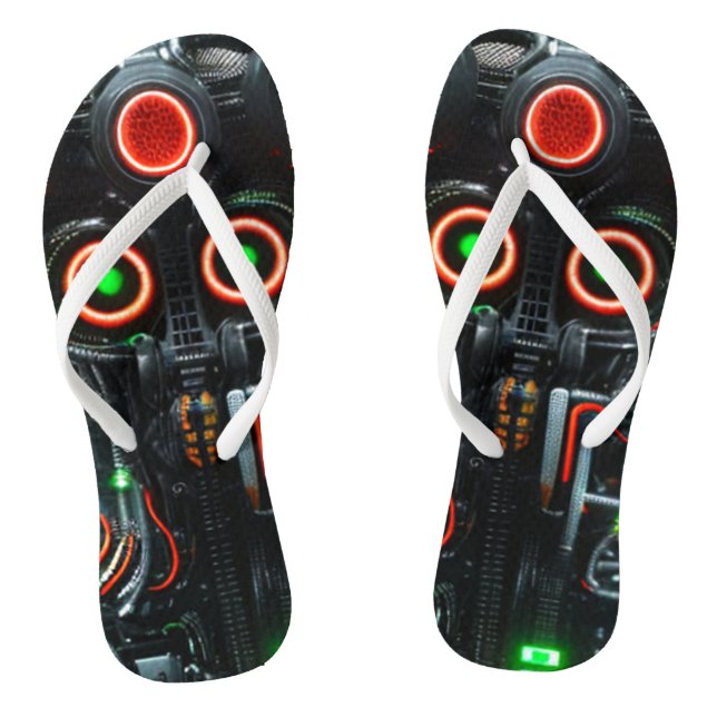 Robot 5 flip flops (Footbed)