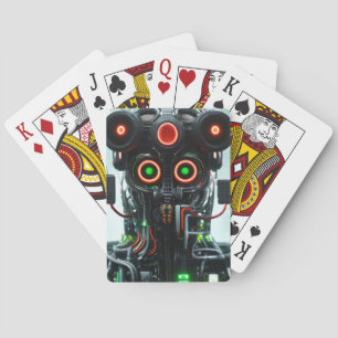 Robot 5 playing cards