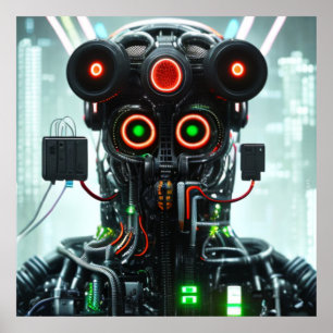 Robot 5 value matte poster