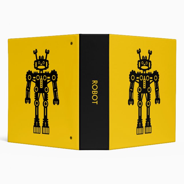 Robot - Amber (2.0in) Binder (Background)