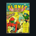Robot Army Space Invasion Postcard<br><div class="desc">Robot Army Space Invasion  Vintage Science Fiction,  Horror,  and Fantasy Illustration Art.  Fantastic collection of retro comic book art available on t-shirts,  hats,  fridge magnets,  pins,  buttons,  aprons,  greeting cards,  postcards,  bags,  covers,  dartboards,  towels,  decorator jars,  mugs,  water bottles,  and many more exciting gift ideas.  Wholesale Available.</div>