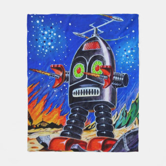 ROBOT ART FLEECE BLANKET