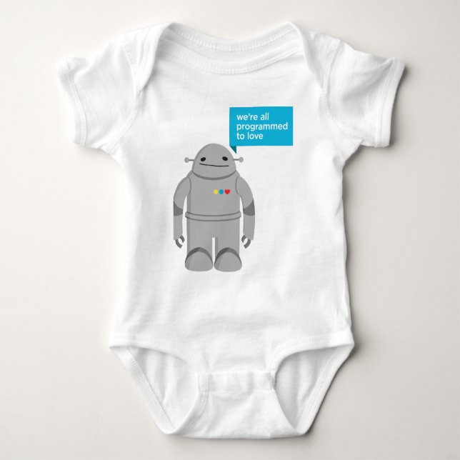 Robot Baby Bodysuit (Front)
