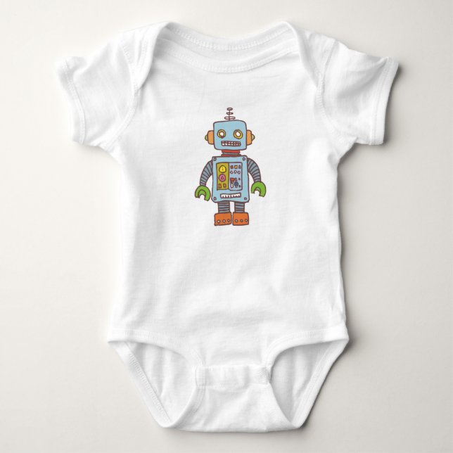 Robot Baby Bodysuit (Front)
