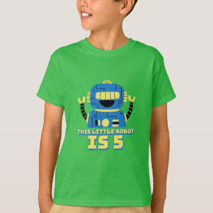 Robot Birthday 5 years T-Shirt