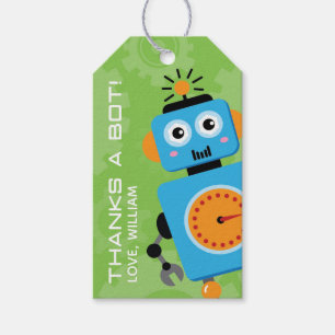 Robot Birthday Party Party Favour Thank You Tags ☆