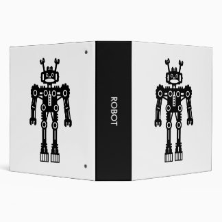 Robot - Black and White (2.0in) Binder