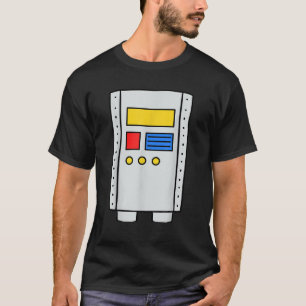 Robot Body Costume Easy Halloween Funny Gift Cute T-Shirt