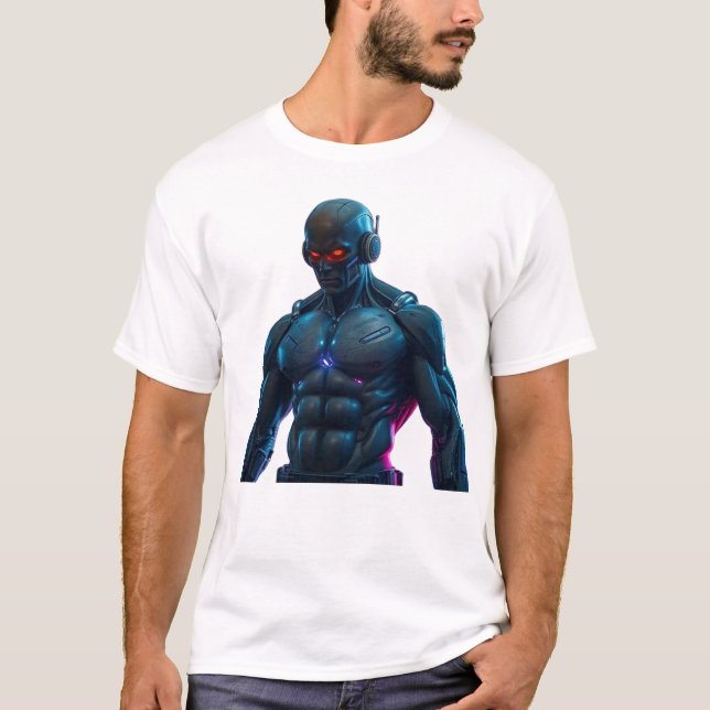 Robot Bodybuilder T-Shirt (Front)