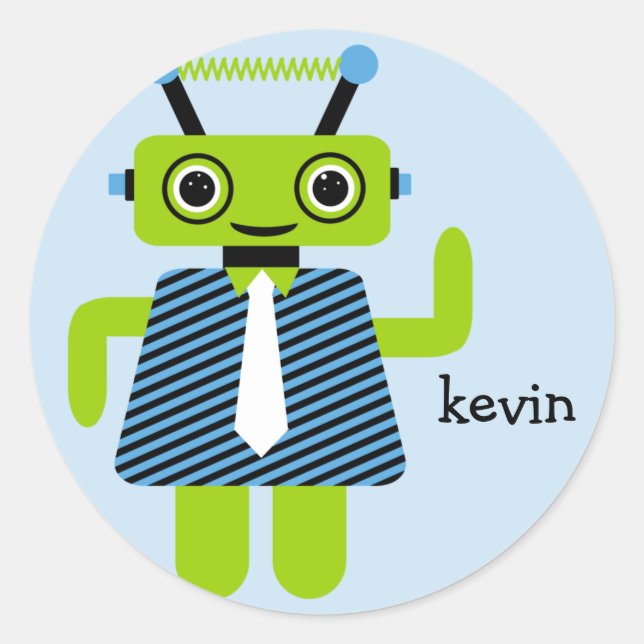 Robot Boy Sticker (Front)