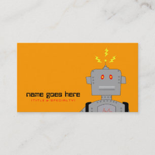robot business card