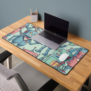 Robot Butler Service - 1950s Domestic Helpers Desk Mat