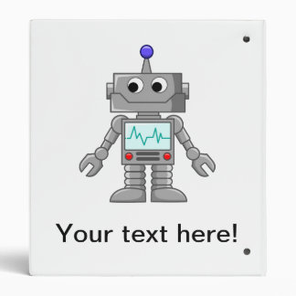 Robot cartoon binder