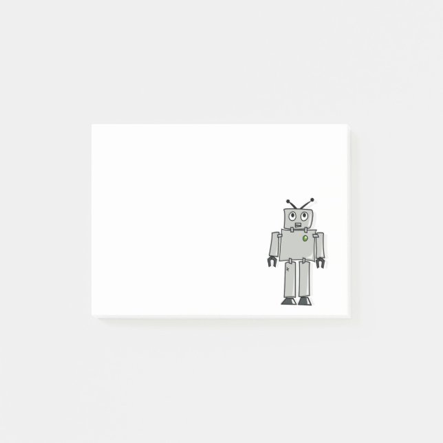 Robot cartoon post-it notes (Front)