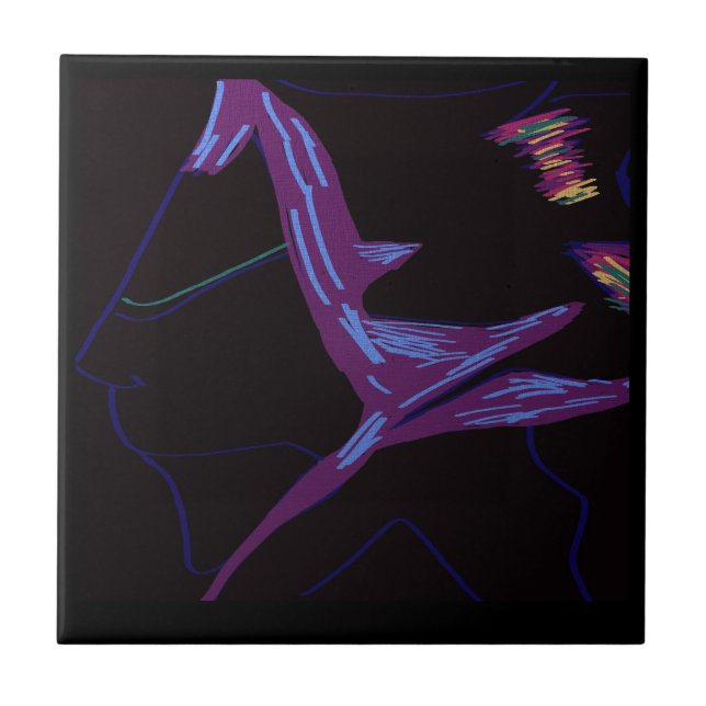 Robot Character Ceramic Tile (Front)