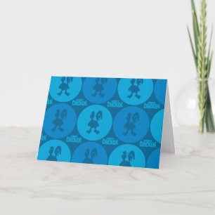 Robot Chicken Circle Pattern Card