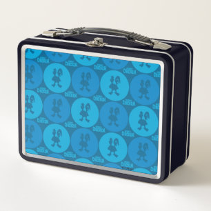 Robot Chicken Circle Pattern Metal Lunch Box