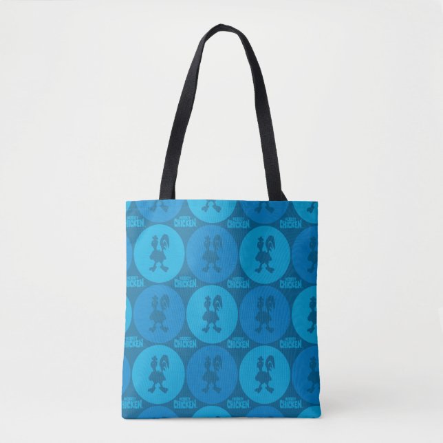 Robot Chicken Circle Pattern Tote Bag (Front)