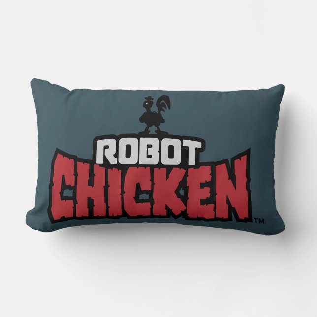 Robot Chicken Logo Lumbar Pillow (Front)