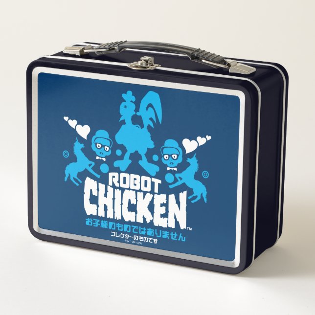 Robot Chicken Nerd Unicorn Graphic Metal Lunch Box (Front)