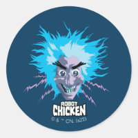 Robot Chicken Scientist Head Graphic