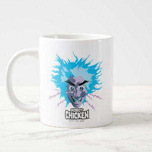 Robot Chicken Scientist Head Graphic Large Coffee Mug