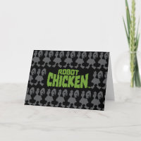 Robot Chicken Silhouette Pattern