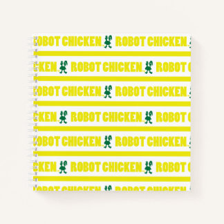 Robot Chicken Stripe Pattern Notebook
