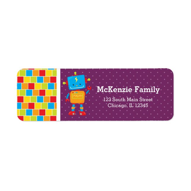 Robot * choose background colour (Front)