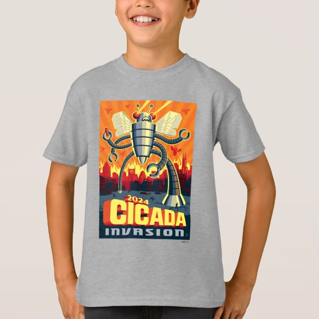 Robot Cicada T-Shirt (Front)