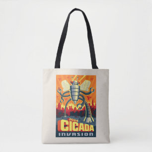 Robot Cicada Tote Bag