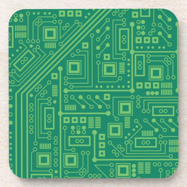 Robot Circuit Board Coaster (Front)