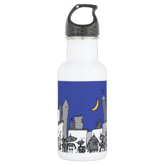 Robot City 532 Ml Water Bottle
