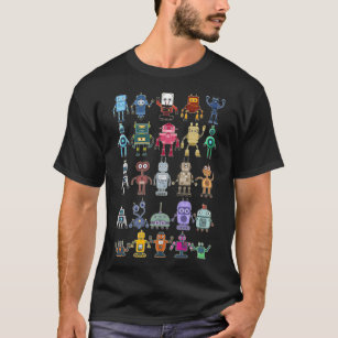 Robot Collection Science Technology Robots T-Shirt