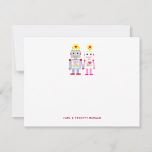 Robot Couple Merci Cartes de notes