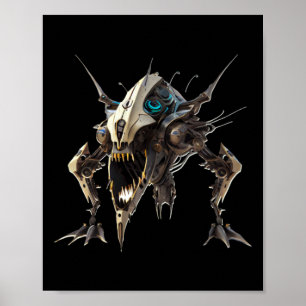 Robot Crab Sticker  Poster