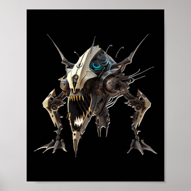 Robot Crab Sticker  Poster (Front)