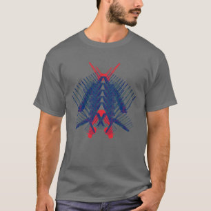 Robot Crane Man Whimsical Crane Operator Silly Fun T-Shirt